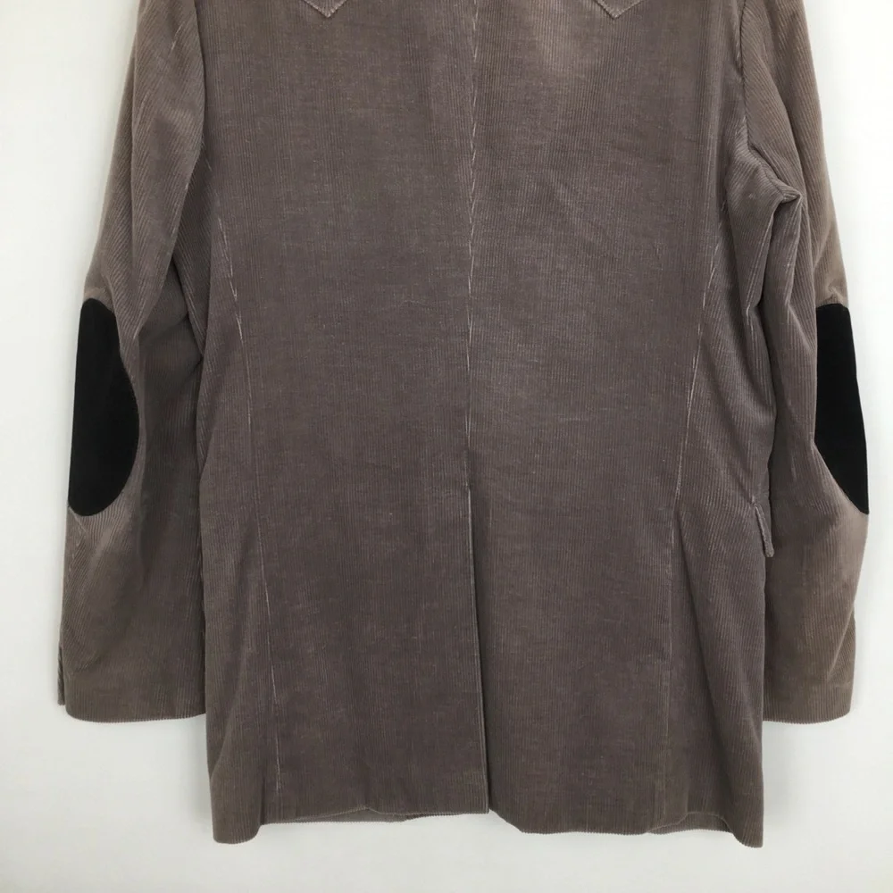 Circle S Dallas Texas Western Blazer Jacket Sport Coat Corduroy Elbow Patch 42L